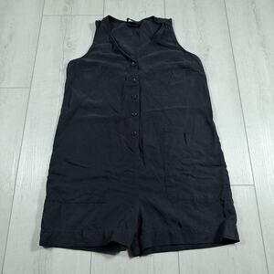 Hatch Women's Maternity Feeding Small SZ 1 Black The Elliot Jumpsuit Short